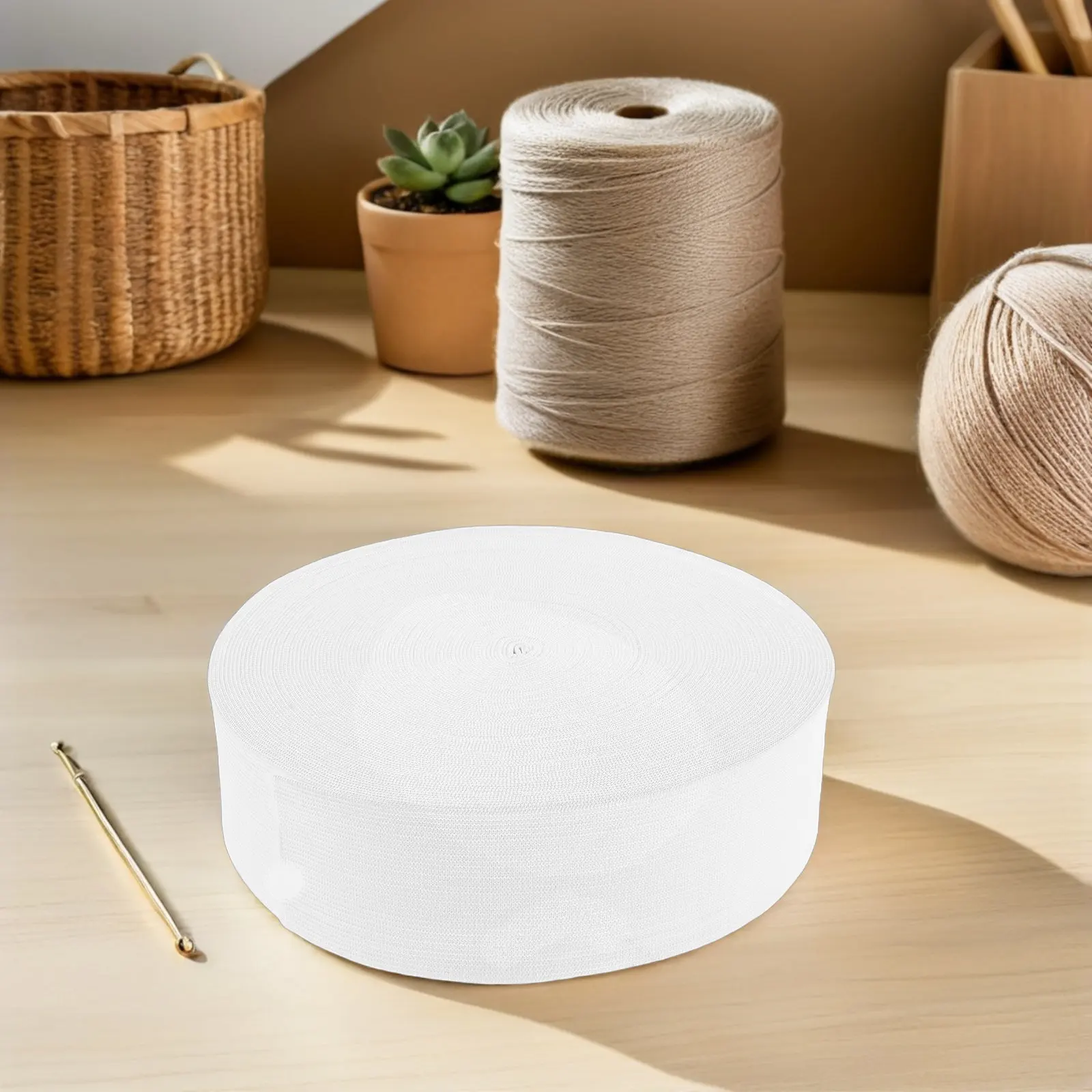 30M White High Elasticity Heavy Stretch Flat Knit Elastic Band Thick Sewing Waist Strap for Garment DIY Sewing Elastic
30M White High Elasticity Heavy Stretch Flat Knit Elastic Band Thick Sewing Waist Strap for Garment DIY Sewing Elastic