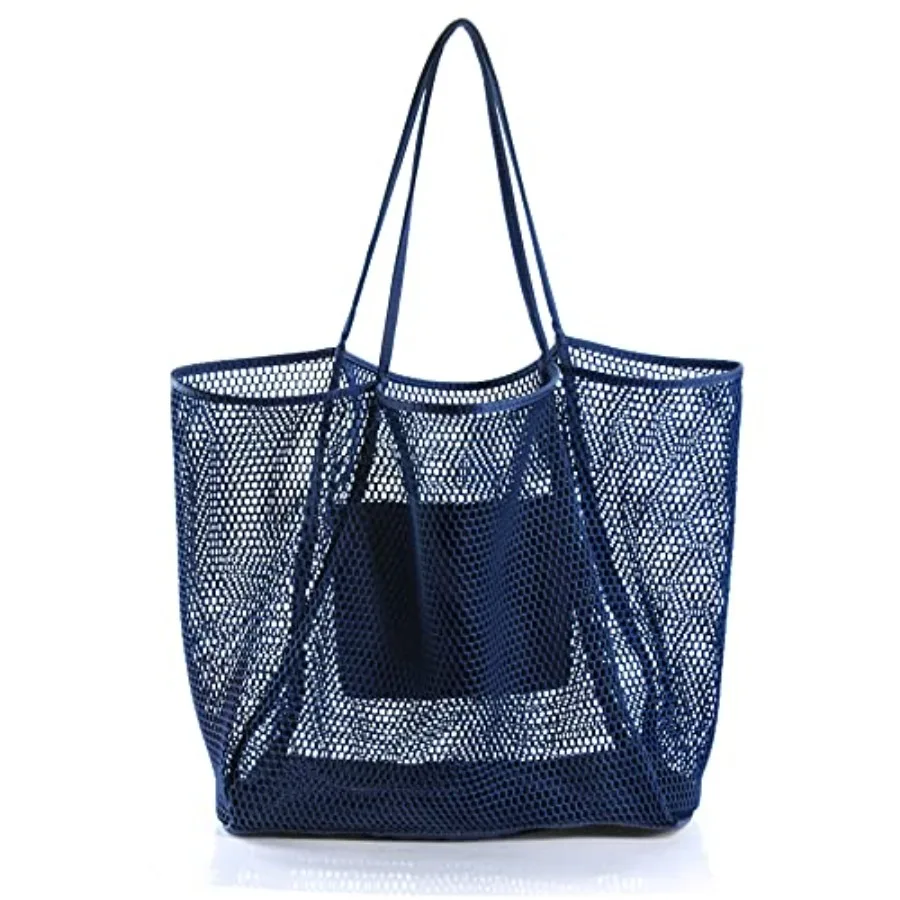 HOXIS Mesh Beach Tote Womens Shoulder Handbag
HOXIS Mesh Beach Tote Womens Shoulder Handbag