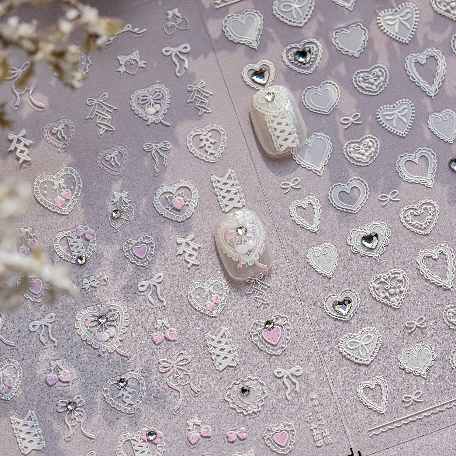 Lovely Heart Strawberry Cherry Bowknot Lace Lolita Crystal Rhinestone Line Rococo Chic Adhesive Nail Art Sticker Manicure Decals
Lovely Heart Strawberry Cherry Bowknot Lace Lolita Crystal Rhinestone Line Rococo Chic Adhesive Nail Art Sticker Manicure Decals