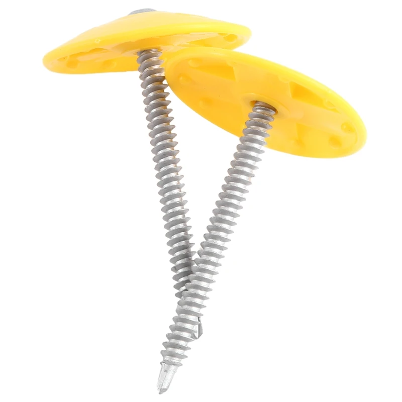 2Inch Plastic Round Cap Roofing Nails Plastic Cap Nails For House Wrap Fastening Foam Board Roofing Felt, 50PCS
2Inch Plastic Round Cap Roofing Nails Plastic Cap Nails For House Wrap Fastening Foam Board Roofing Felt, 50PCS