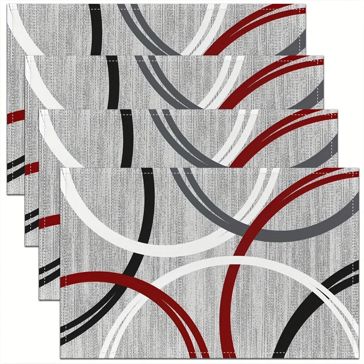 1PC Abstract Geometric Red Black White Place Mats - Dining Room, and Restaurant - Home Supplies
1PC Abstract Geometric Red Black White Place Mats - Dining Room, and Restaurant - Home Supplies