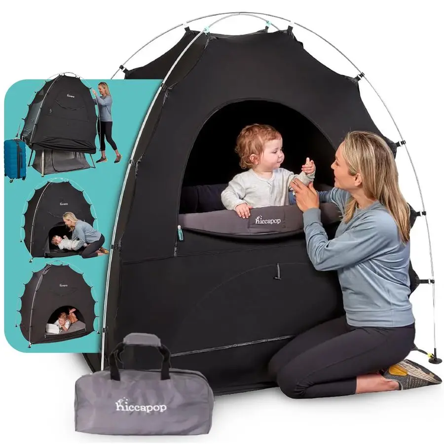 Daydreamer Blackout Tent for Pack and Play, Patented Portable Crib Tent, Blackout Canopy Crib Cover, Sleep Pod for Kids
Daydreamer Blackout Tent for Pack and Play, Patented Portable Crib Tent, Blackout Canopy Crib Cover, Sleep Pod for Kids