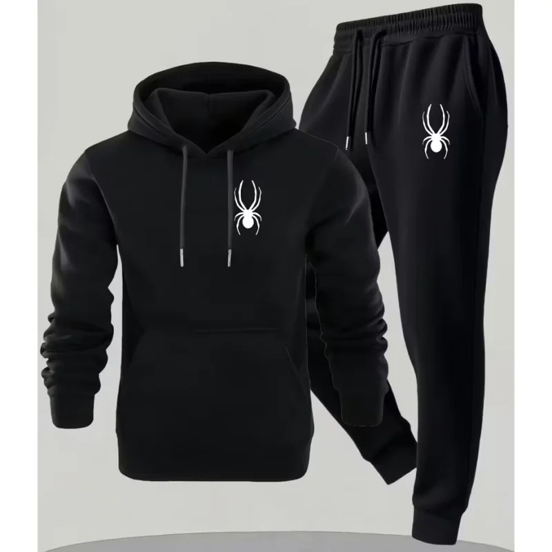 2025 Fashion New Sports and Leisure Hoodie and Pants 2-piece Set Printed Spider Leisure Handsome Warm Set
2025 Fashion New Sports and Leisure Hoodie and Pants 2-piece Set Printed Spider Leisure Handsome Warm Set