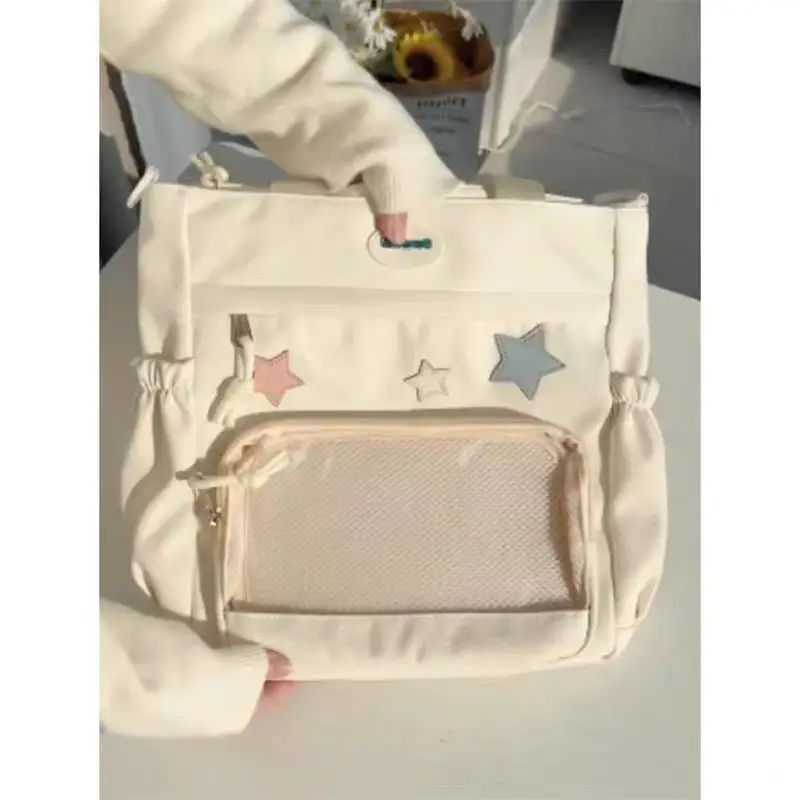 Campus Style Transparent Shoulder Bag Women's Large Capacity Handbag Crossbody Bag School Bag Daily Use Handbag for Students
Campus Style Transparent Shoulder Bag Women's Large Capacity Handbag Crossbody Bag School Bag Daily Use Handbag for Students