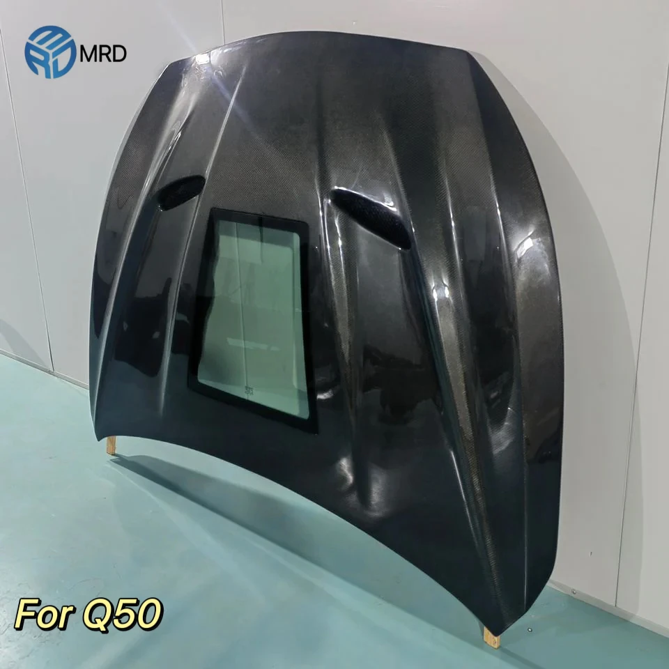 MRD Carbon Hood for Infiniti Q50 2014+ Q60 2017+ Carbon Fiber Hood Bonnet with Glass Window
MRD Carbon Hood for Infiniti Q50 2014+ Q60 2017+ Carbon Fiber Hood Bonnet with Glass Window