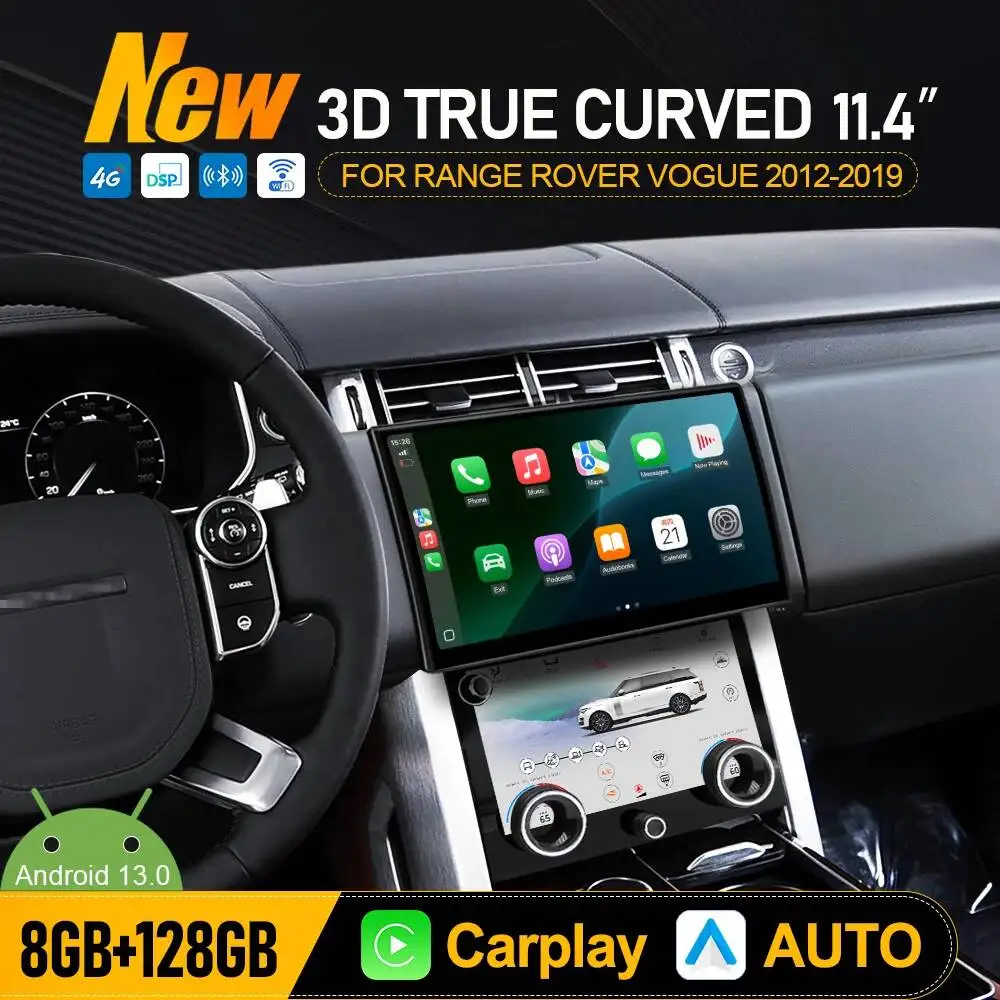 11.4" True Curved Screen Dualsystem for Range Rover Vogue L405 2012-2019 Car Radio Android Auto Carplay Multimedia Stereo Player
11.4" True Curved Screen Dualsystem for Range Rover Vogue L405 2012-2019 Car Radio Android Auto Carplay Multimedia Stereo Player