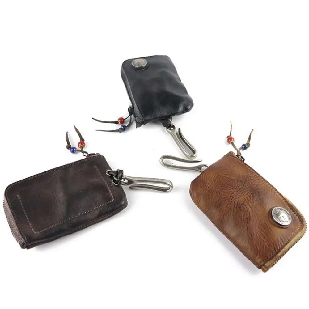 Fashion Genuine Leather Versatile Storage Bag Multifunctional Zipper Closure Coin Purse Retro Keybag Everyday Carry
Fashion Genuine Leather Versatile Storage Bag Multifunctional Zipper Closure Coin Purse Retro Keybag Everyday Carry