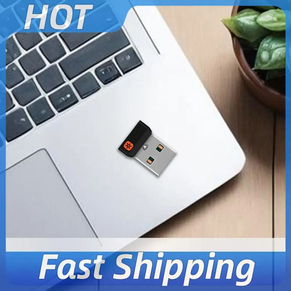 Wireless Dongle Receiver Connects Up To 6 Devices USB Adapter USB Dongle for Logitech Unifying Mouse Keyboard