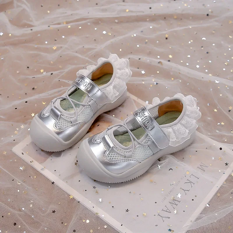 Girls Flats Back Lace Sweet 2025 New Kids Casual Shoes Toes Capped Non-slip Children Princess Shoes Mesh Breathable Hook&loop
Girls Flats Back Lace Sweet 2025 New Kids Casual Shoes Toes Capped Non-slip Children Princess Shoes Mesh Breathable Hook&loop