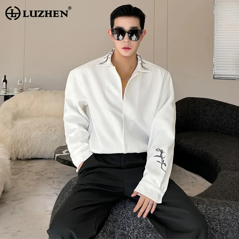 LUZHEN 2024 Korean Autumn New Men's Long Sleeve Shirt Embroidery Design Trendy High Quality Handsome Elegant Blouses Tops LZ3748
LUZHEN 2024 Korean Autumn New Men's Long Sleeve Shirt Embroidery Design Trendy High Quality Handsome Elegant Blouses Tops LZ3748