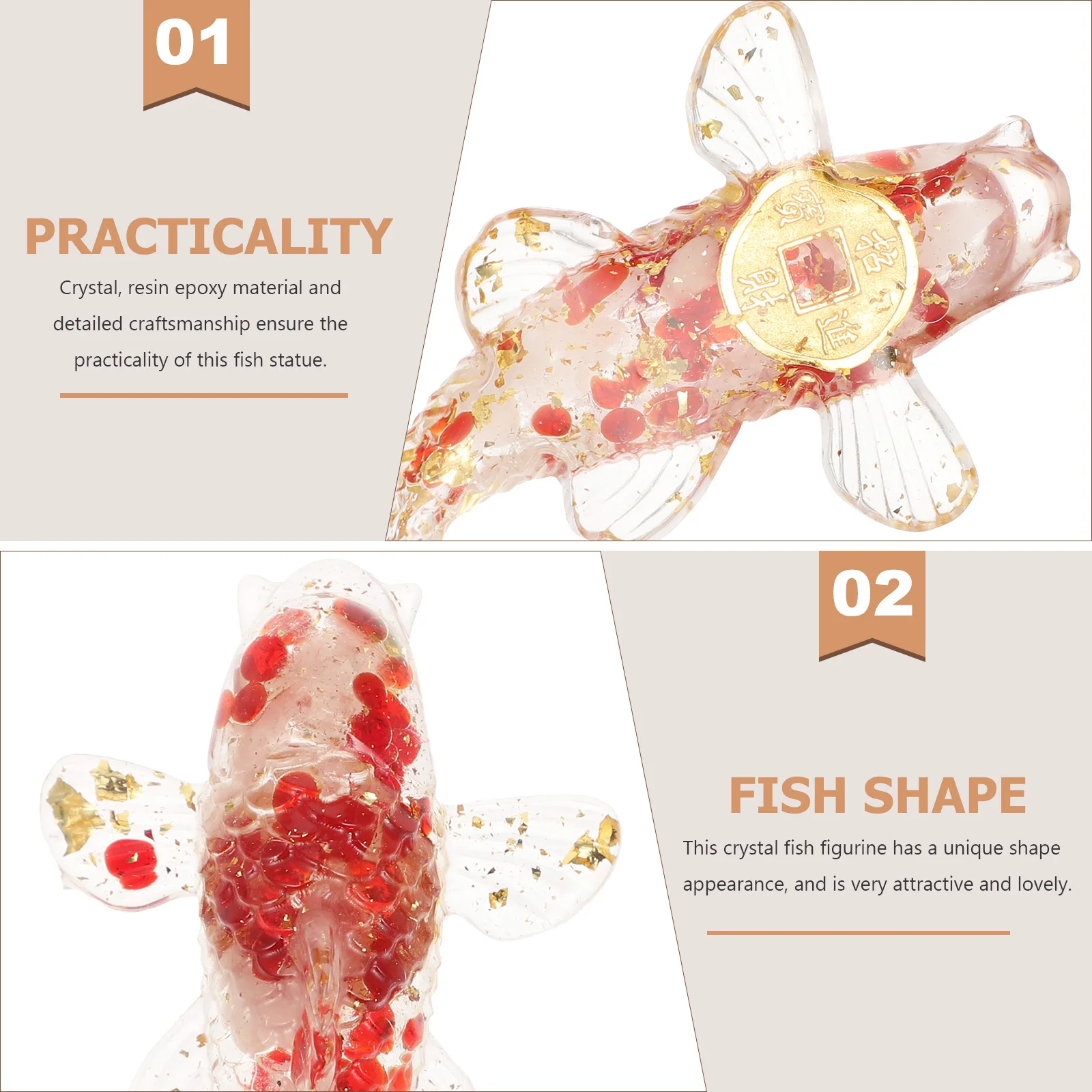 2pcs Crystal Fish Small Resin Epoxy Fish Statue For Desk Home Office Cabinet Decor Indoor Table Decoration Craft Ornament
2pcs Crystal Fish Small Resin Epoxy Fish Statue For Desk Home Office Cabinet Decor Indoor Table Decoration Craft Ornament