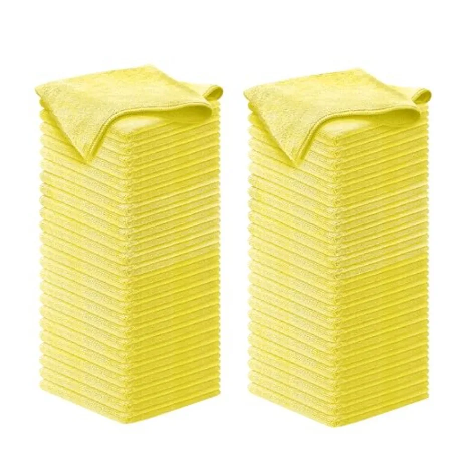 Microfiber Cleaning Cloth - 100 Pcs 12.5"x12.5" - High Performance - 1200 Washes, Ultra Absorbent Towels Weave Grime and Liquid
Microfiber Cleaning Cloth - 100 Pcs 12.5"x12.5" - High Performance - 1200 Washes, Ultra Absorbent Towels Weave Grime and Liquid