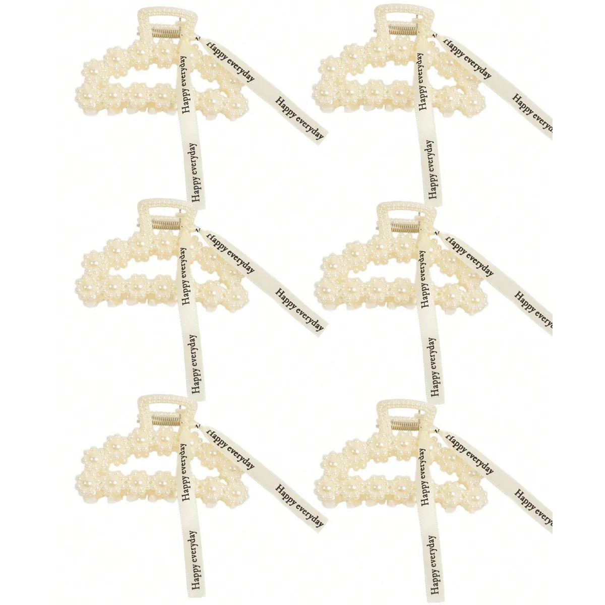 6 Piece Simple Stylish Faux Pearl Bridal Hair Clips Women Shark Clips Hair Accessories for Wedding Attire Daily Wear
6 Piece Simple Stylish Faux Pearl Bridal Hair Clips Women Shark Clips Hair Accessories for Wedding Attire Daily Wear