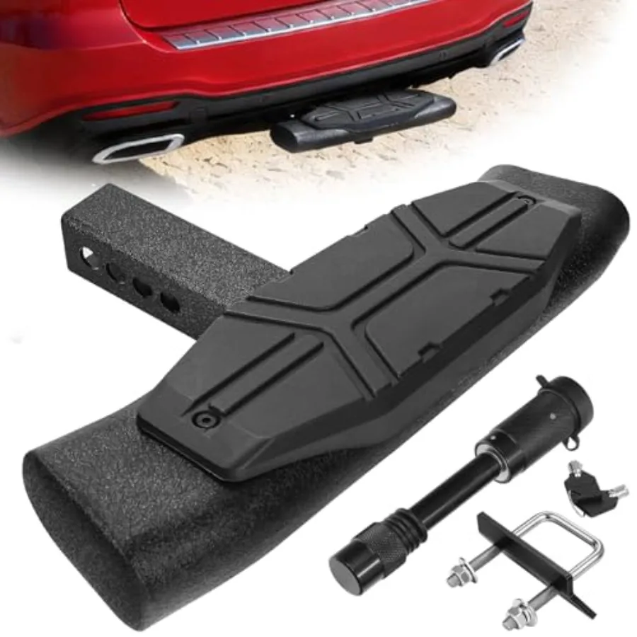 Trailer Hitch Step for 2 Hitch Receiver Universal Fit for Trucks SUV Car Van, Carbon Steel with Dual-Stage Black Powder Anti-Sl
Trailer Hitch Step for 2 Hitch Receiver Universal Fit for Trucks SUV Car Van, Carbon Steel with Dual-Stage Black Powder Anti-Sl