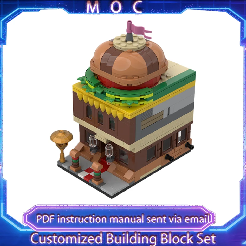 412 PCS Customize City Street Scene Mini Burger Hut MOC Modular Building Block Educational Assembly Children Toy Christmas Gifts
412 PCS Customize City Street Scene Mini Burger Hut MOC Modular Building Block Educational Assembly Children Toy Christmas Gifts
