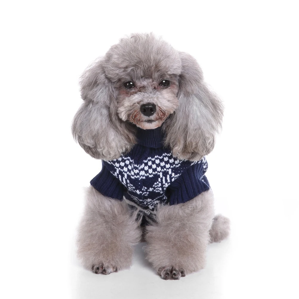 Pet Turtleneck Knitted Sweater Blue Xxl Stretchable Dog Sweater Puppy Clothing Warm Winter Pet Clothes Christmas Party Gift
Pet Turtleneck Knitted Sweater Blue Xxl Stretchable Dog Sweater Puppy Clothing Warm Winter Pet Clothes Christmas Party Gift