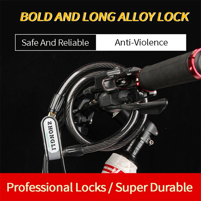 Zoli Mountain Bike Bicycle Lock 31.5in Anti-Theft Steel Ring Lock Cycling Motorcycle Locks
Zoli Mountain Bike Bicycle Lock 31.5in Anti-Theft Steel Ring Lock Cycling Motorcycle Locks