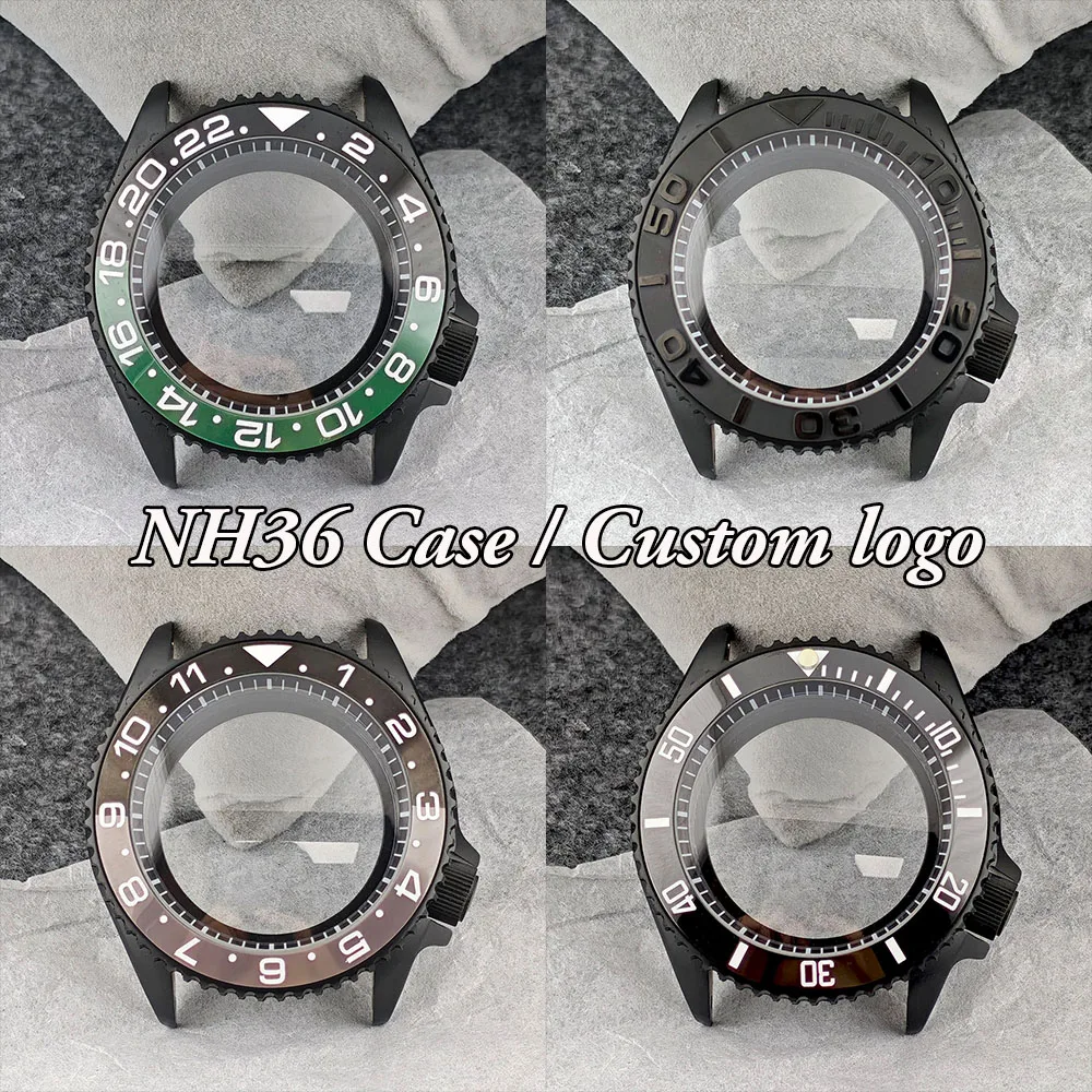 NH36 Case Men's Automatic Watch Black Stainless Steel Case Rubber Strap Suitable for NH36 Movement Watch Accessories
NH36 Case Men's Automatic Watch Black Stainless Steel Case Rubber Strap Suitable for NH36 Movement Watch Accessories