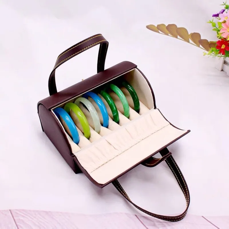 Leather Bracelet Jewelry Storage Box Handheld Bracelets Display Boxes Luxury Jewellery Showcase Case Vintage Bracelet Container
Leather Bracelet Jewelry Storage Box Handheld Bracelets Display Boxes Luxury Jewellery Showcase Case Vintage Bracelet Container