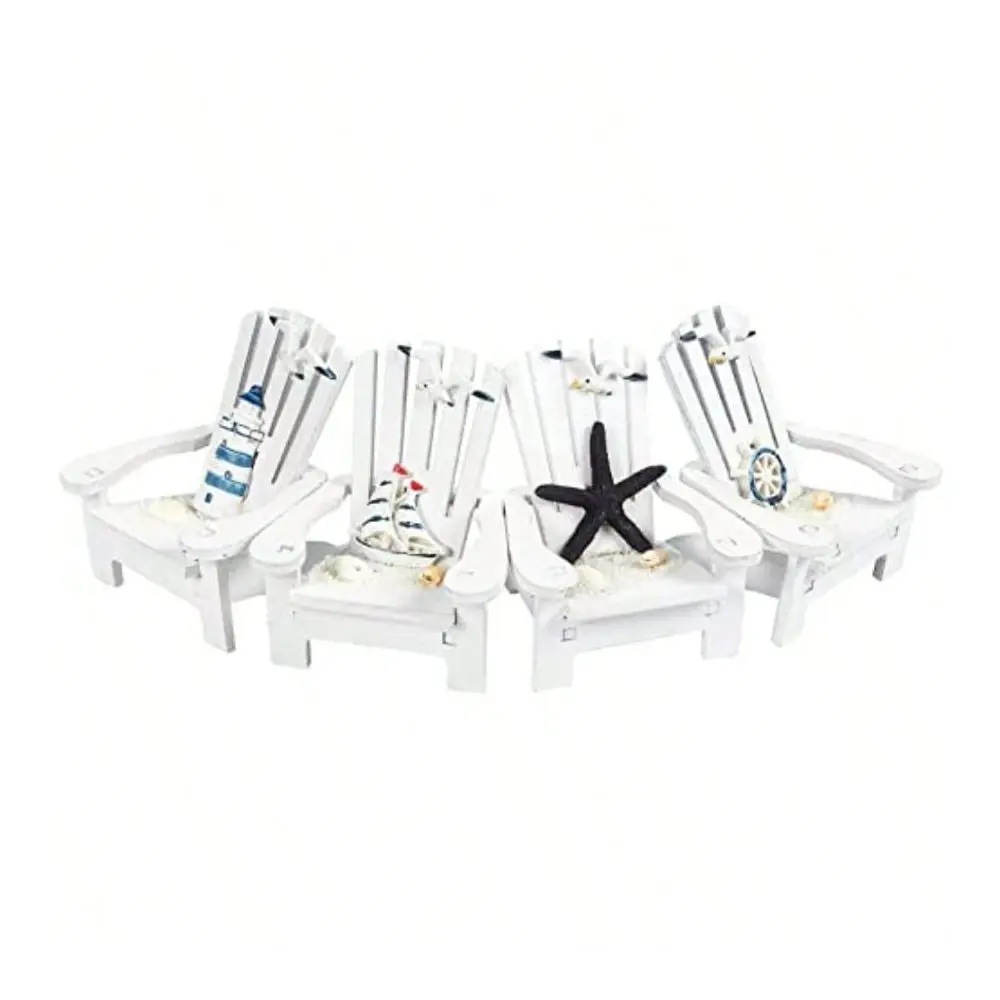 Set Of 4 Mini Beach Chairs Nautical Bathroom Accent And Beach Decor Centerpiece For Coastal Decor Dollhouse Accents And Ocean W
Set Of 4 Mini Beach Chairs Nautical Bathroom Accent And Beach Decor Centerpiece For Coastal Decor Dollhouse Accents And Ocean W