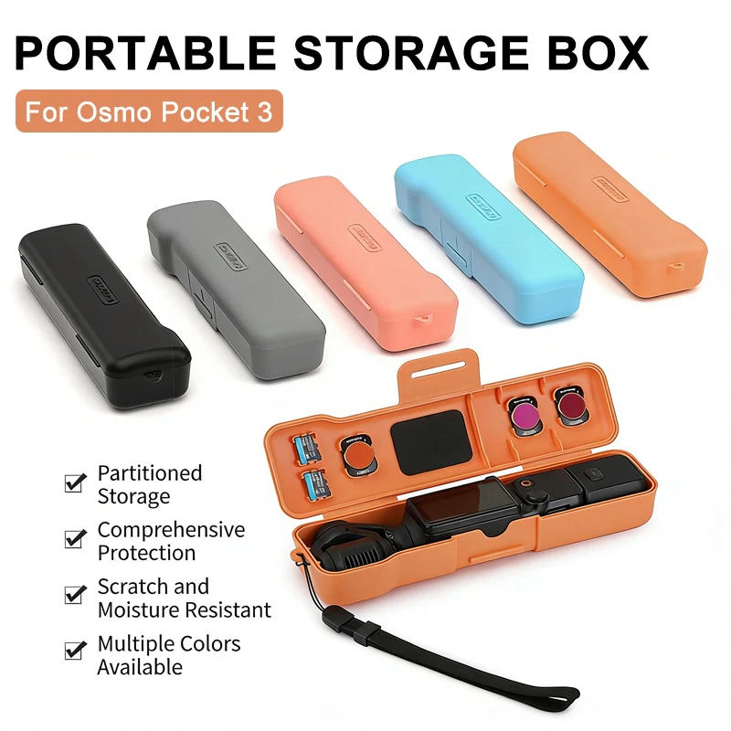 For DJI Osmo Pocket 3 Portable Carrying Case with Wrist Strap Shockproof Anti-Scratch Resistant Protector Box Camera Accessories
For DJI Osmo Pocket 3 Portable Carrying Case with Wrist Strap Shockproof Anti-Scratch Resistant Protector Box Camera Accessories