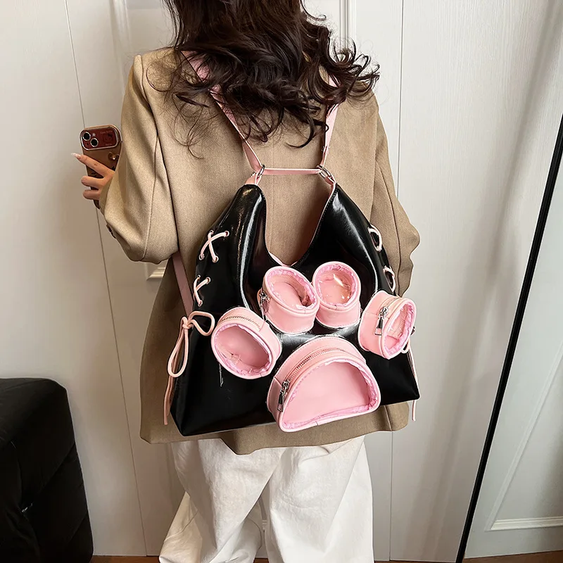 Ins style niche crossbody bag for women 2025 new cute cat claw large capacity transparent single shoulder commuting bag
Ins style niche crossbody bag for women 2025 new cute cat claw large capacity transparent single shoulder commuting bag