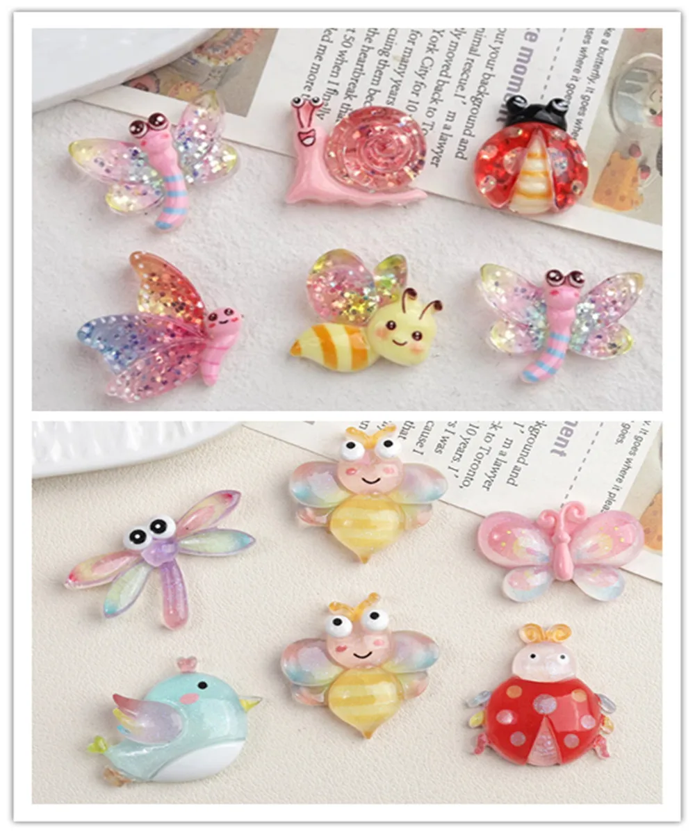 Kawaii блестящие насекомые, пчелы, улитки, бабочки, плоская задняя часть, смоляный кабошон, подходит для декора телефона, сделай сам, ювелирные аксессуары, альбом для вырезок
Kawaii блестящие насекомые, пчелы, улитки, бабочки, плоская задняя часть, смоляный кабошон, подходит для декора телефона, сделай сам, ювелирные аксессуары, альбом для вырезок