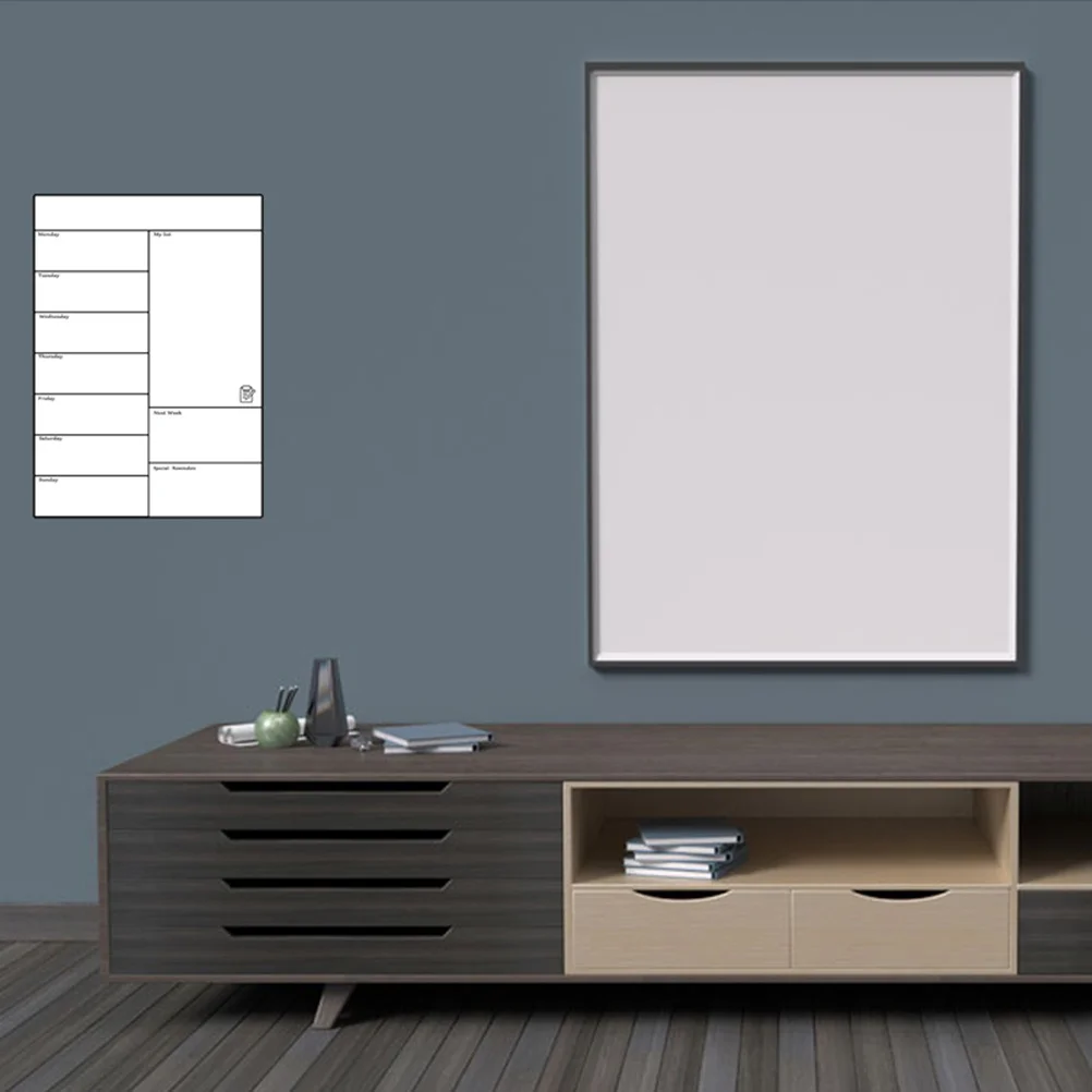 A3 White Weekly Calendar Pad Thick Magnetic Writing Board for Refrigerator Daily Note Reminder Creative Reusable Schedule
A3 White Weekly Calendar Pad Thick Magnetic Writing Board for Refrigerator Daily Note Reminder Creative Reusable Schedule