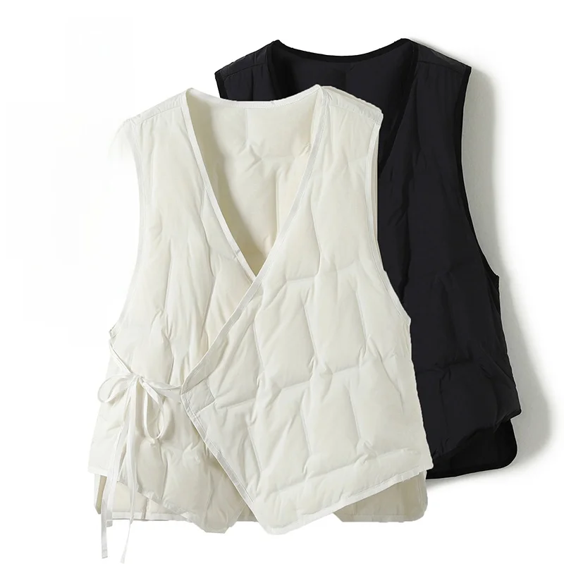 Fashionable Ageless Short Vest Top Women's Side Strap Cotton Jacket Outerwear Versatile Stylish Winter Clothing
Fashionable Ageless Short Vest Top Women's Side Strap Cotton Jacket Outerwear Versatile Stylish Winter Clothing