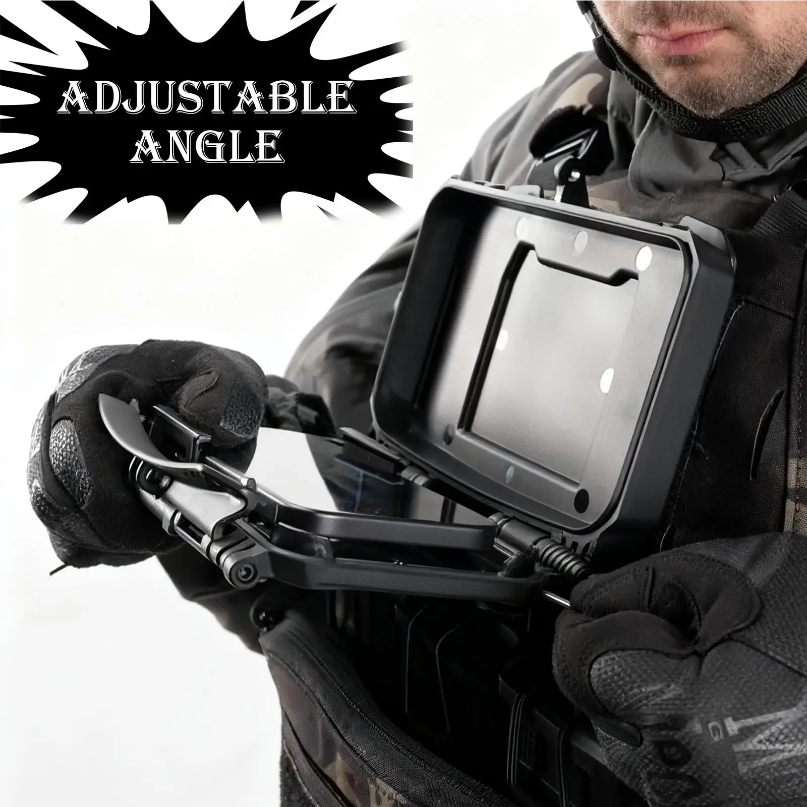 Multi-Functional Tactical Chest Phone Mount, Outdoor MOLLE Chest Navigation Plate for Airsoft Hiking Cycling Outdoor Tactical
Multi-Functional Tactical Chest Phone Mount, Outdoor MOLLE Chest Navigation Plate for Airsoft Hiking Cycling Outdoor Tactical