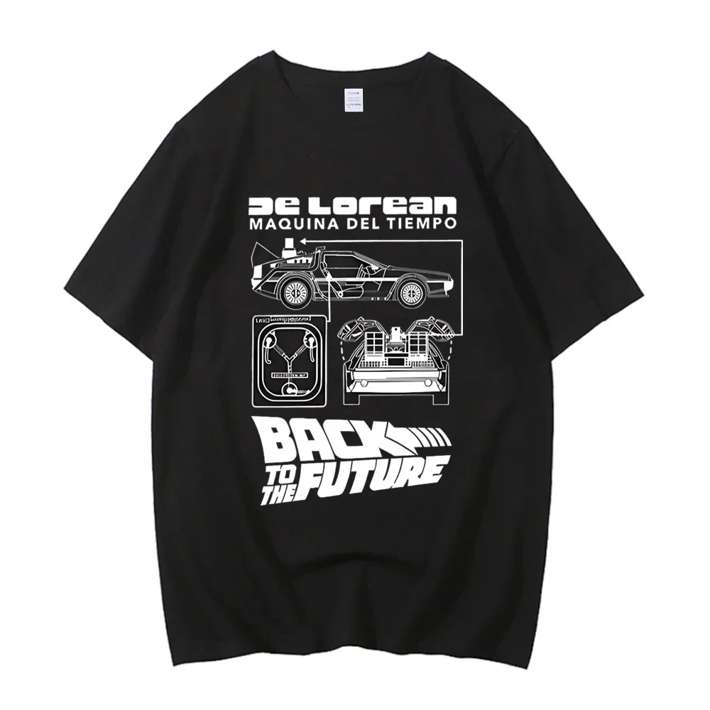 Summer men's Delonin returns to the future racing pattern Harajuku print 100% cotton street high-quality clothing
Summer men's Delonin returns to the future racing pattern Harajuku print 100% cotton street high-quality clothing