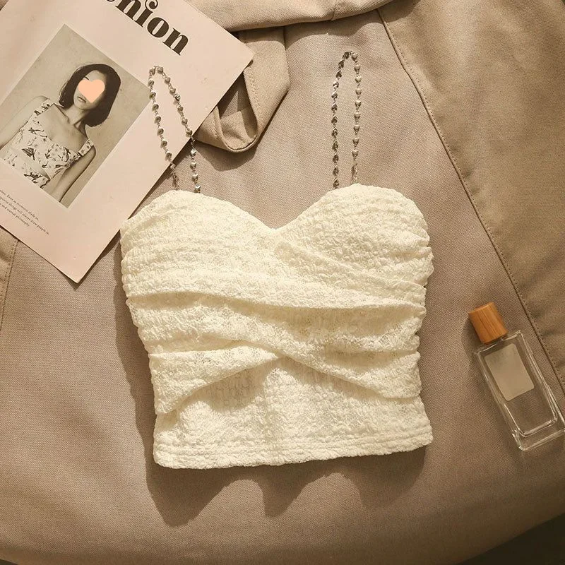 Hotsweet Girls Tanks Tops with Chest Pad White Outerwear Camisole Vest Short Style Strapless Top Backless Womens Clothing Summer
Hotsweet Girls Tanks Tops with Chest Pad White Outerwear Camisole Vest Short Style Strapless Top Backless Womens Clothing Summer