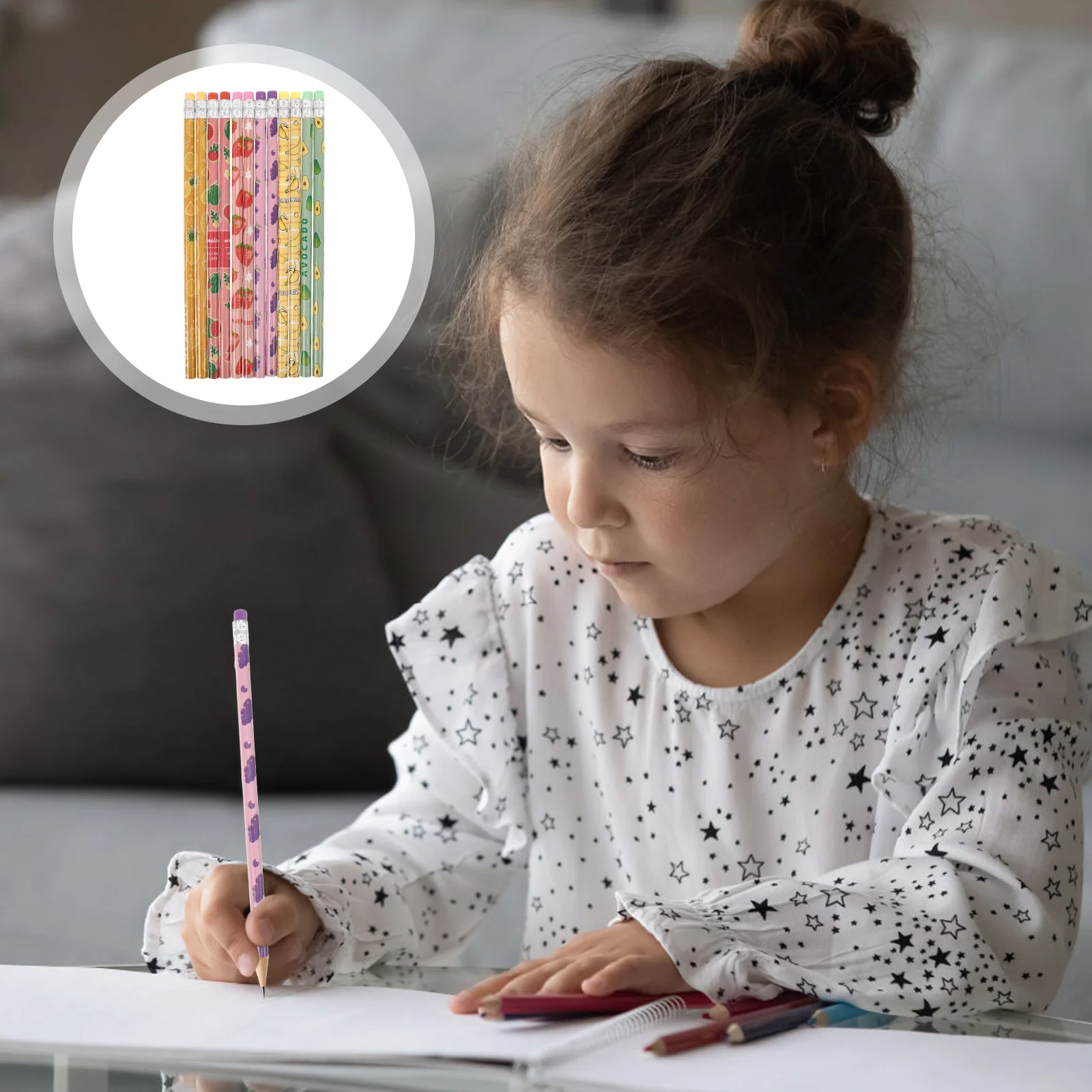 24 Pcs Fruit Pencil Birthday Small Back to School Colorful Pencils Bulk for Kids Wood Cool
24 Pcs Fruit Pencil Birthday Small Back to School Colorful Pencils Bulk for Kids Wood Cool
