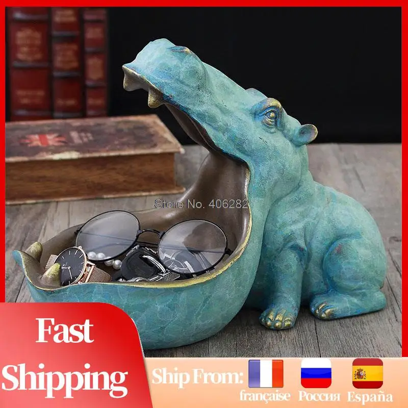 Resin Hippo Statue Dinosaur Figurines Hippo Ornament For Interior Big Mouth Keychain Container Storage Animal Gift Home Decor
Resin Hippo Statue Dinosaur Figurines Hippo Ornament For Interior Big Mouth Keychain Container Storage Animal Gift Home Decor