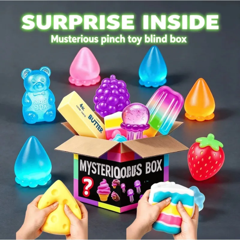 Mystery Pick Squishy Blind Box – 3 Independent Random Selections (Blind Box Contains 100 Styles.) Surprise Stress Relief Toy Set
Mystery Pick Squishy Blind Box – 3 Independent Random Selections (Blind Box Contains 100 Styles.) Surprise Stress Relief Toy Set