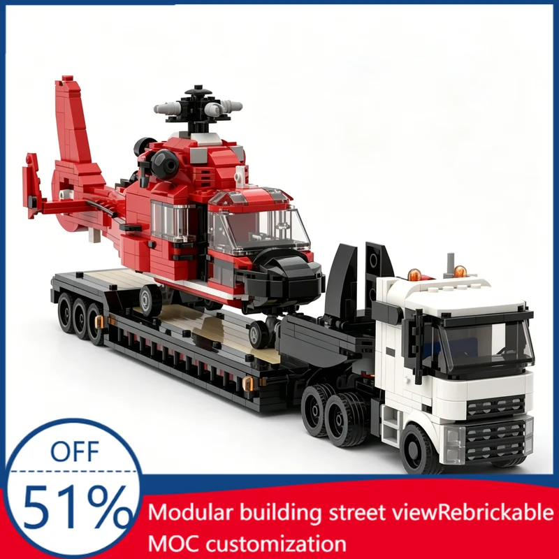 NEW 516Pcs MOC Modify Truck And Trailer Combo Model Building Blocks Assembly Vehicle Educational Birthday Gift For Children Boys
NEW 516Pcs MOC Modify Truck And Trailer Combo Model Building Blocks Assembly Vehicle Educational Birthday Gift For Children Boys