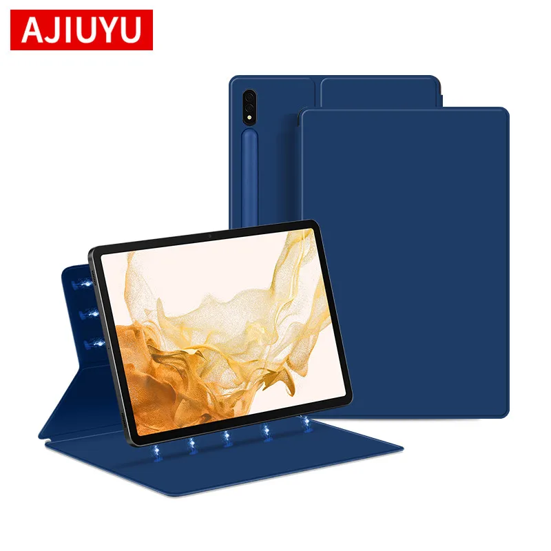 Магнитный чехол AJIUYU для Samsung Galaxy Tab S8 + S7 FE Plus 12,4 дюймов S8 11, умный чехол для планшета со встроенным держателем для карандашей
Магнитный чехол AJIUYU для Samsung Galaxy Tab S8 + S7 FE Plus 12,4 дюймов S8 11, умный чехол для планшета со встроенным держателем для карандашей