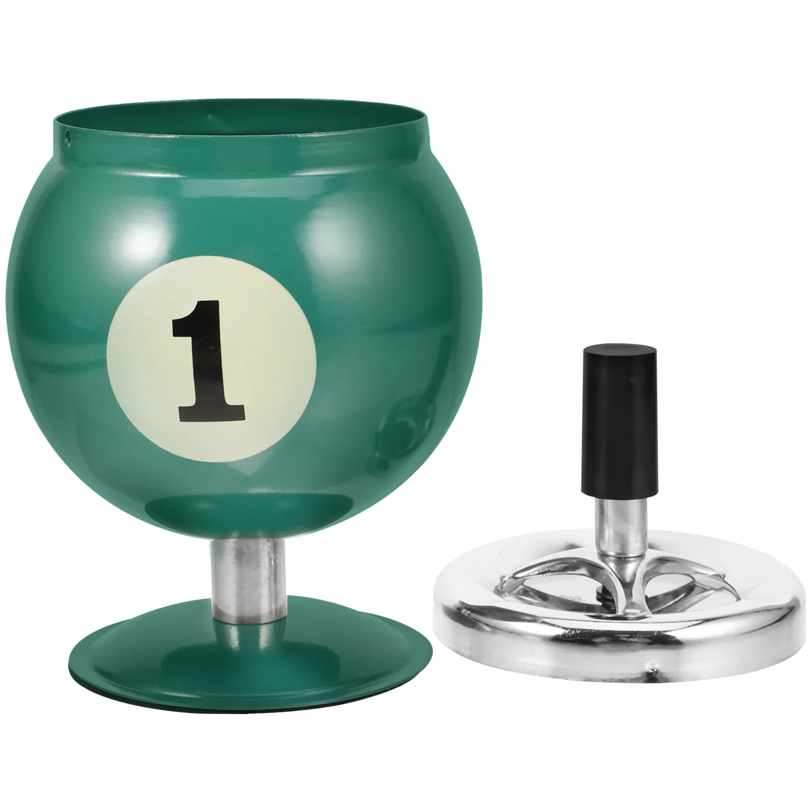 Billiards Ball Decorative Metal Cigarette Ashtray Automatic Extinguishing Portable Desktop Holder For Home Office Windproof
Billiards Ball Decorative Metal Cigarette Ashtray Automatic Extinguishing Portable Desktop Holder For Home Office Windproof