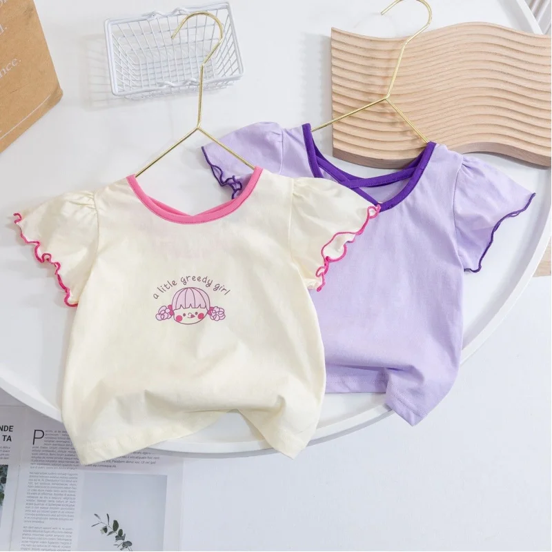 ZLYM-Girls' Summer Short Sleeve New Fashionable Cartoon Baby Girl Round Neck Versatile Puff Sleeve TopTT-shirt
ZLYM-Girls' Summer Short Sleeve New Fashionable Cartoon Baby Girl Round Neck Versatile Puff Sleeve TopTT-shirt