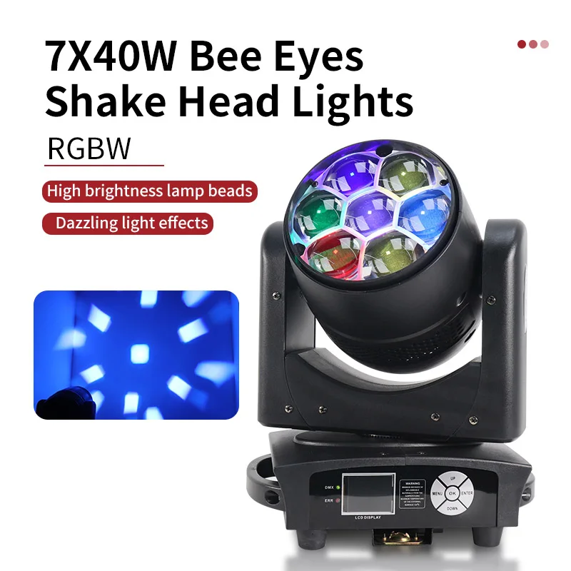 7x40W 4 in1 RGBW Lyre Sharpy LED Beam + Wash Zoom testa mobile DMX per NightClub Dj Disco Party Bar Stage Lighting Equipment
7x40W 4 in1 RGBW Lyre Sharpy LED Beam + Wash Zoom testa mobile DMX per NightClub Dj Disco Party Bar Stage Lighting Equipment