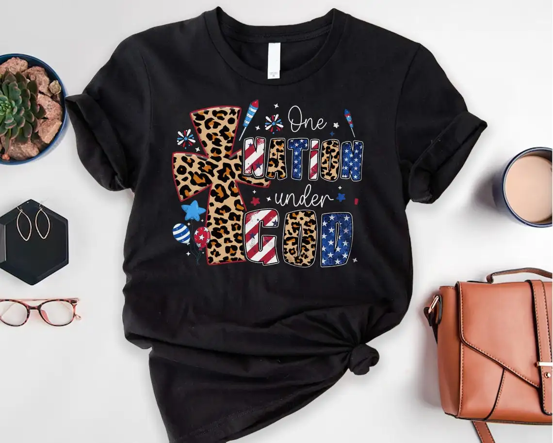 One Nation Under God T Shirt 4th of July Independence Day Memorial Patriotic USA for Crew
One Nation Under God T Shirt 4th of July Independence Day Memorial Patriotic USA for Crew