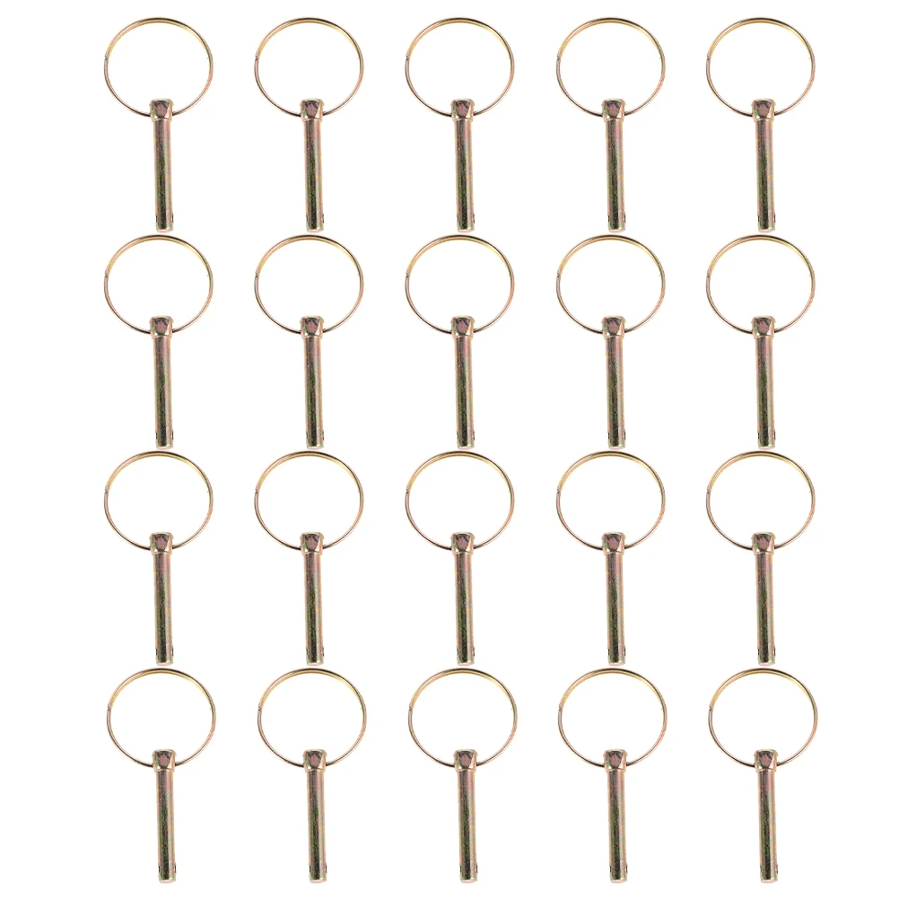 20 Pcs Agricultural Vehicle Spring Pin Heavy Duty Linch Pins Round Machinery Lock for Tractors Hook up Carbon Steel Trailer
20 Pcs Agricultural Vehicle Spring Pin Heavy Duty Linch Pins Round Machinery Lock for Tractors Hook up Carbon Steel Trailer