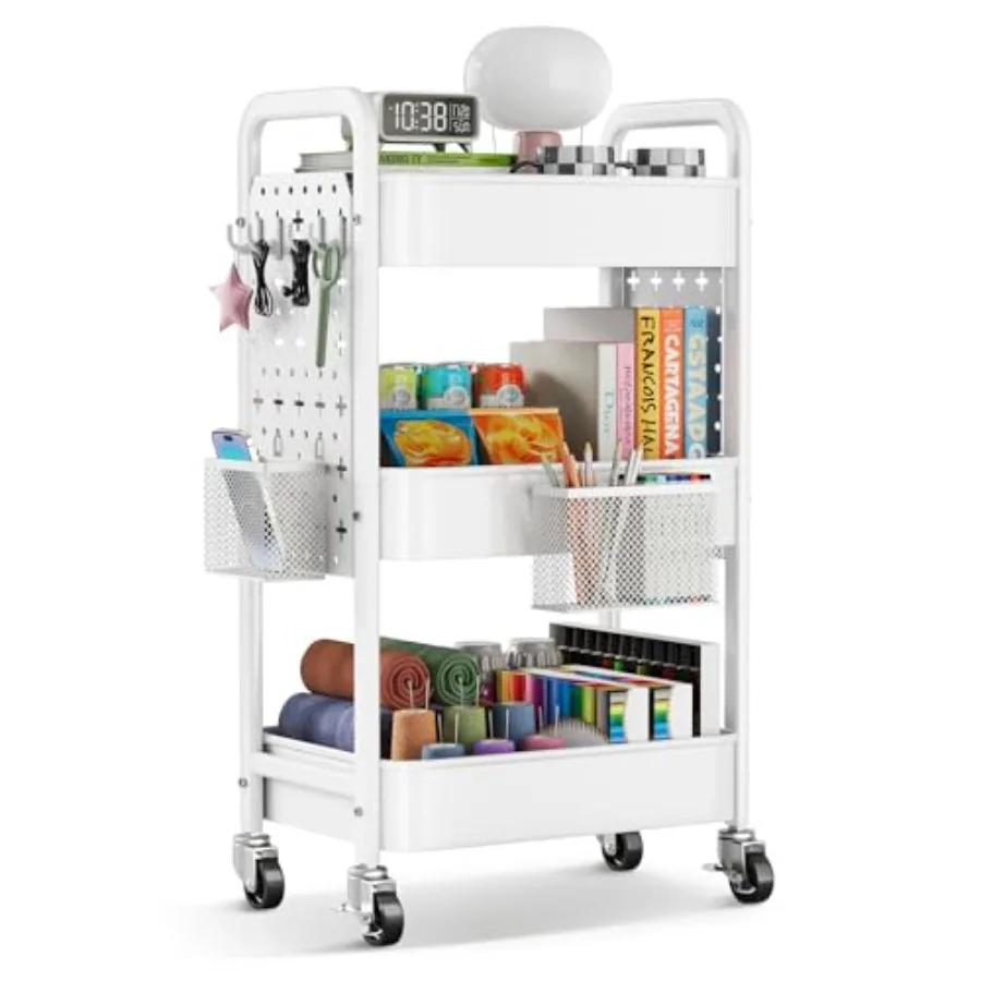 Rolling Cart Metal with DIY Pegboard Utility Cart with Lockable Wheels Three Tiered Craft Cart Organizer on Wheel Utility Rolle
Rolling Cart Metal with DIY Pegboard Utility Cart with Lockable Wheels Three Tiered Craft Cart Organizer on Wheel Utility Rolle