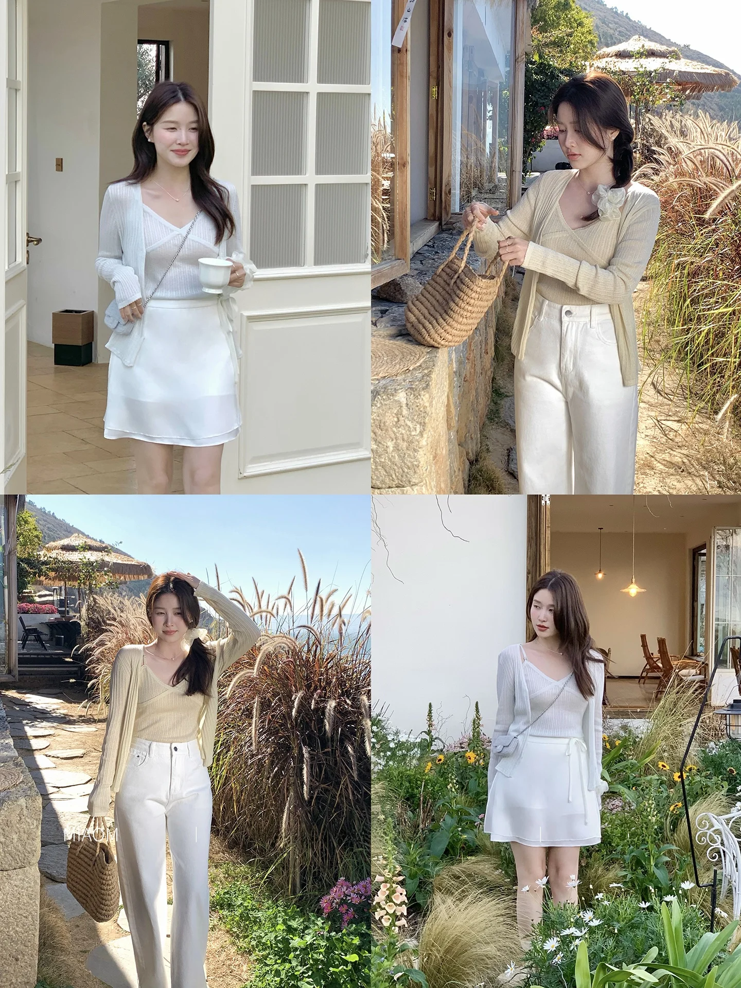Miao Knitted Long Sve V-Ne Slimming Two-Piece Set Women's Faion Breathable Thin Sle Korean Design Cardigan And Tank Top
Miao Knitted Long Sve V-Ne Slimming Two-Piece Set Women's Faion Breathable Thin Sle Korean Design Cardigan And Tank Top