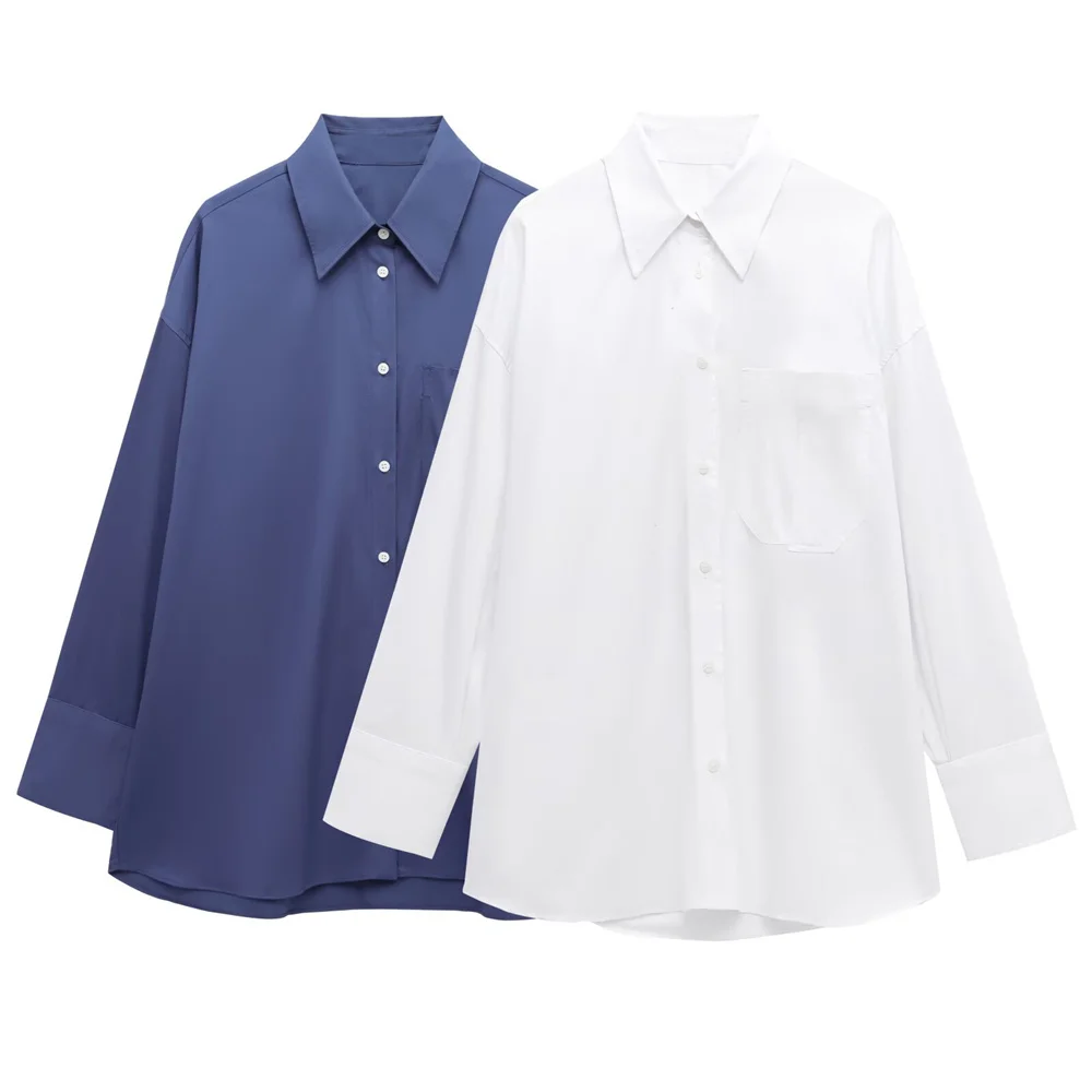 UNIZERA Women's Pocket Decoration Loose Shirt Collar Buckle Decoration Spring/Summer New Product Casual Women's Wear 
UNIZERA Women's Pocket Decoration Loose Shirt Collar Buckle Decoration Spring/Summer New Product Casual Women's Wear