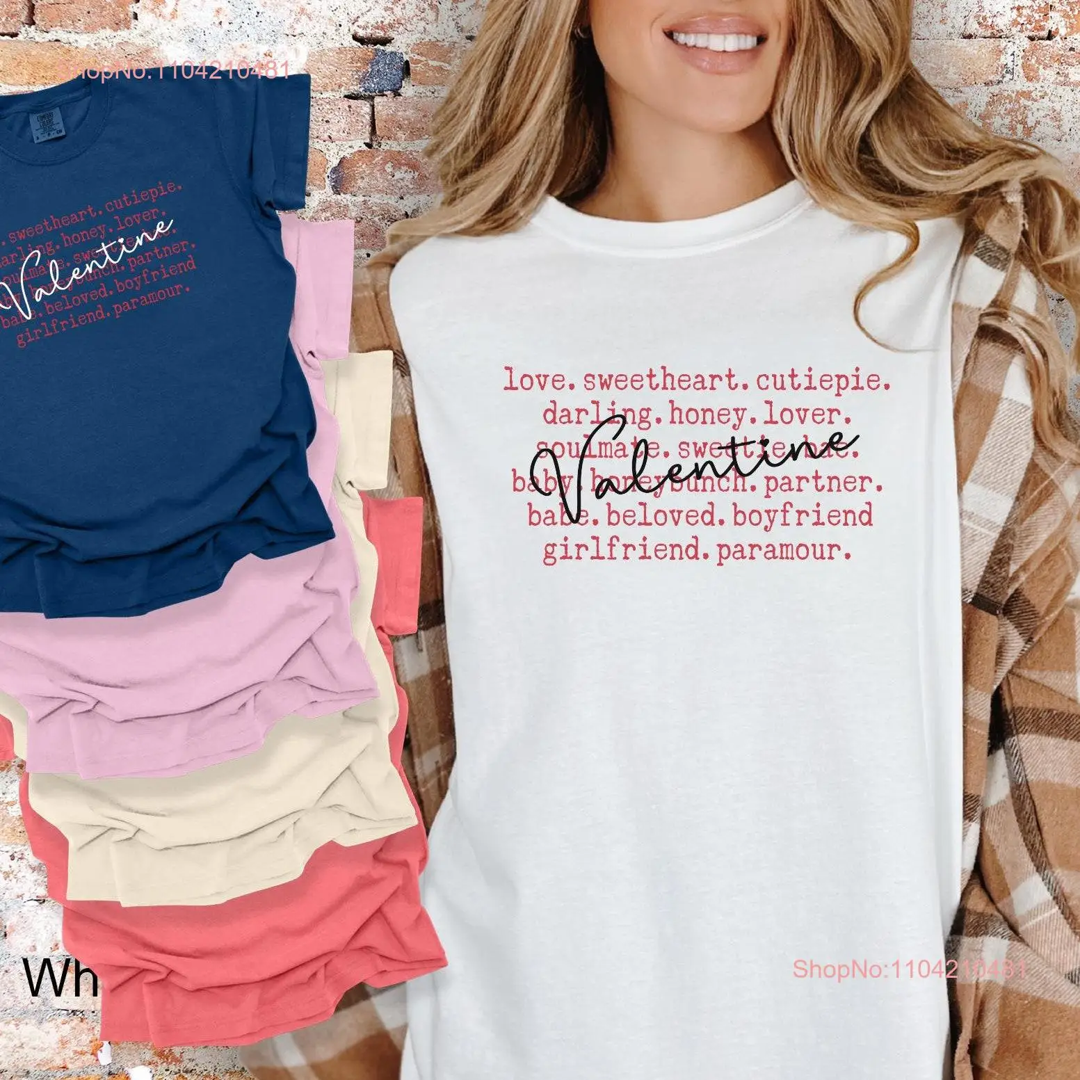 Love T Shirt Valentines Day Synonums for Girlfriend From Boyfriend Couples Popularr long or short sleeves
Love T Shirt Valentines Day Synonums for Girlfriend From Boyfriend Couples Popularr long or short sleeves