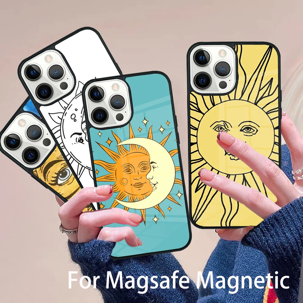 Funny Sun Moon Phone Case Magesafe Magnetic Wireless Charge Cover For IPhone 16 11 12 13 14 15 Pro Max Plus Mini
Funny Sun Moon Phone Case Magesafe Magnetic Wireless Charge Cover For IPhone 16 11 12 13 14 15 Pro Max Plus Mini