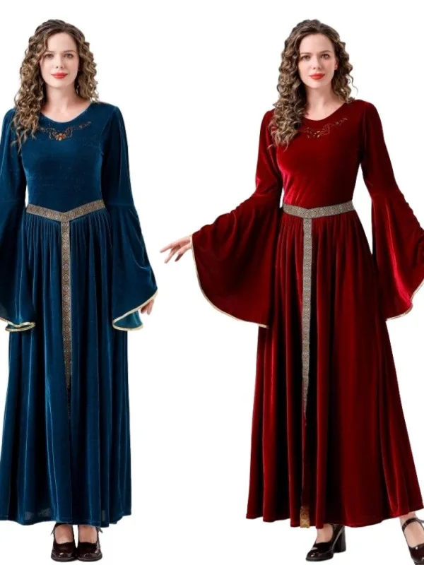 Medieval Queen Long Gown Stage Performance Costume loween Cosplay Vintage Court Two-color Dr Women's Traditional Wear
Medieval Queen Long Gown Stage Performance Costume loween Cosplay Vintage Court Two-color Dr Women's Traditional Wear