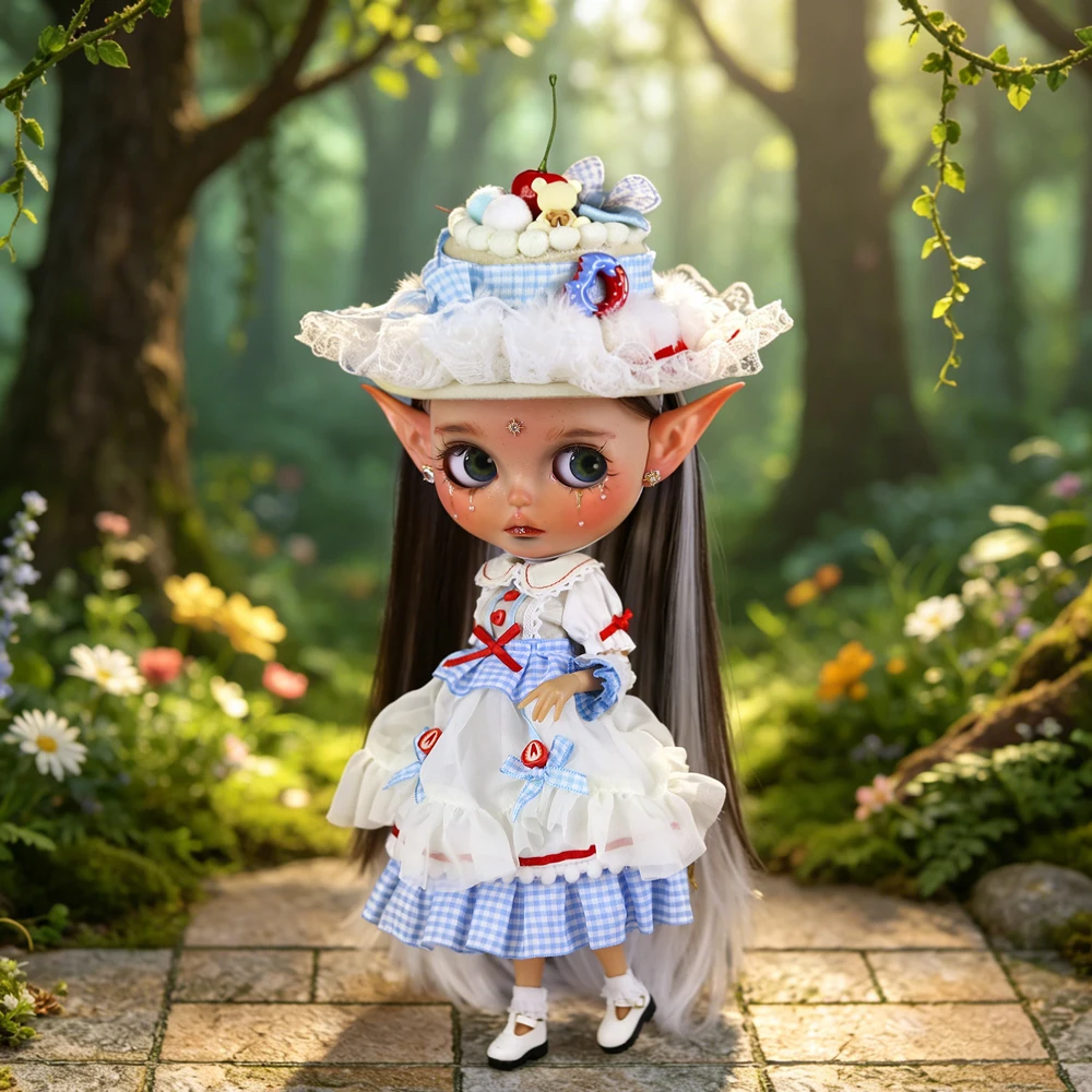 ICY DBS Blyth Doll 1/6 Scale, 30cm, Hand drawn Elf Face with Elf Ears, Long Hair, Multiple Styles, Available in Nude Doll Option
ICY DBS Blyth Doll 1/6 Scale, 30cm, Hand drawn Elf Face with Elf Ears, Long Hair, Multiple Styles, Available in Nude Doll Option