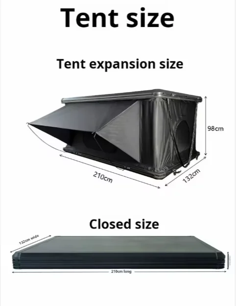 Folding Camping Truck Roof Tent 2-3 Person Large Hard Shell Car Roof Tent Outdoor Adventure Aluminium Roof Tent
Folding Camping Truck Roof Tent 2-3 Person Large Hard Shell Car Roof Tent Outdoor Adventure Aluminium Roof Tent